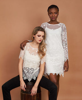 With defect - Recycled bottle lace dress