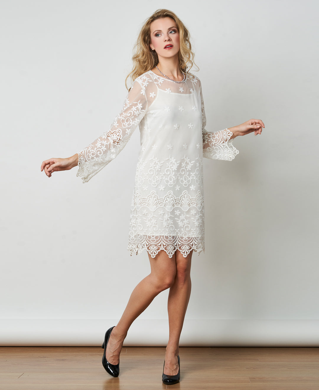 With defect - Recycled bottle lace dress